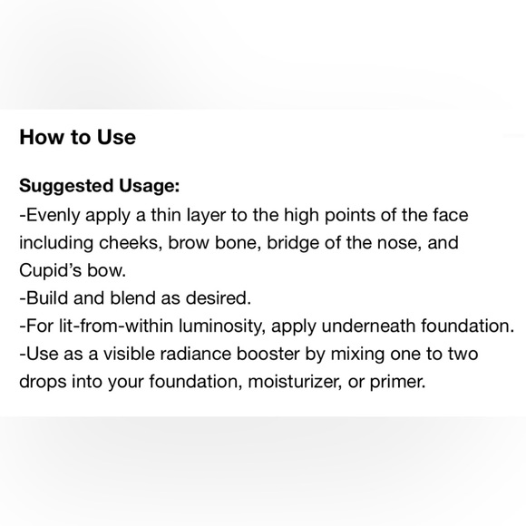 LYS Beauty Aim High Multi Use Liquid Highlighter Shade of Brave Only - Picture 6 of 7